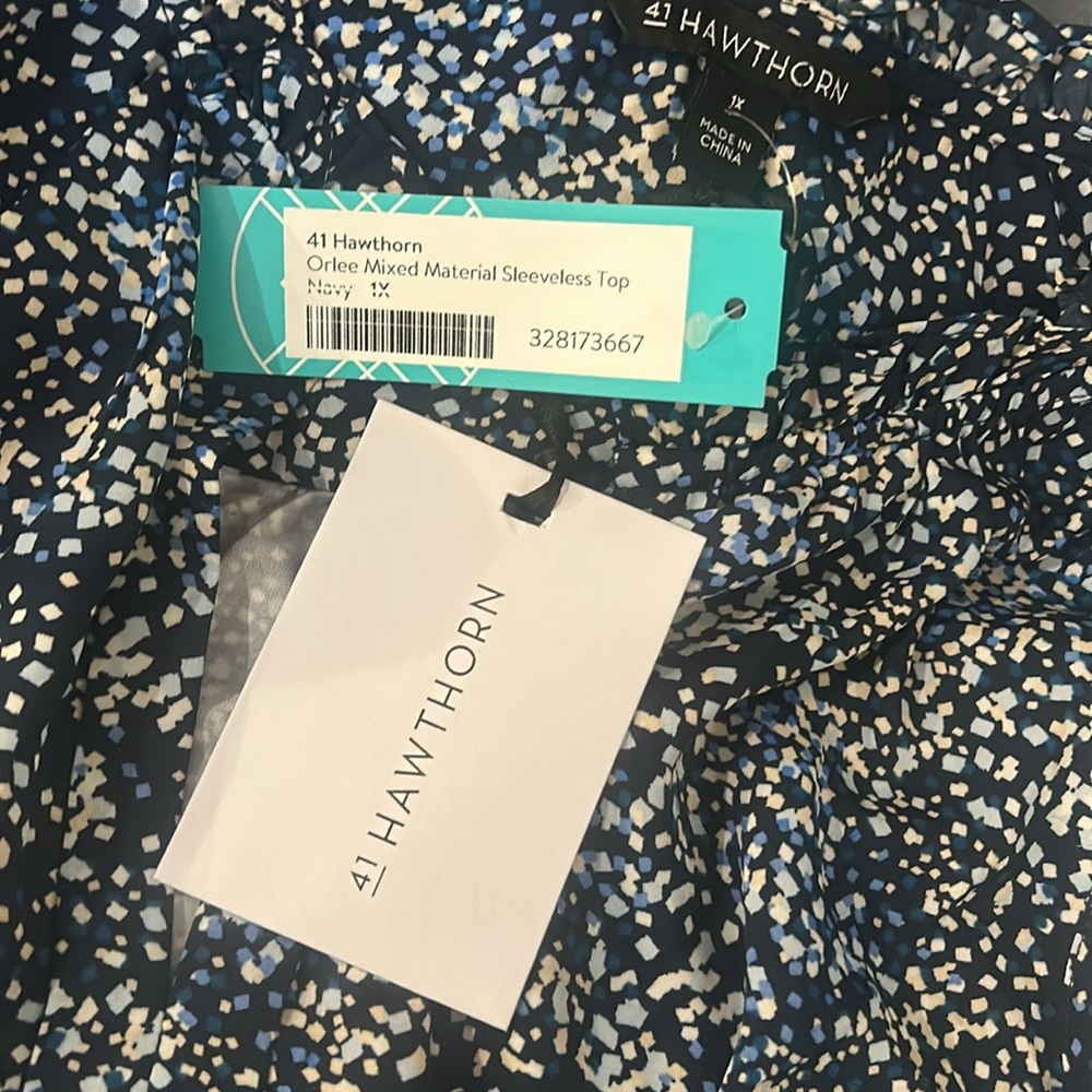 41 HAWTHORN
Orlee Mixed Material Sleeveless Top - Picture 6 of 6
